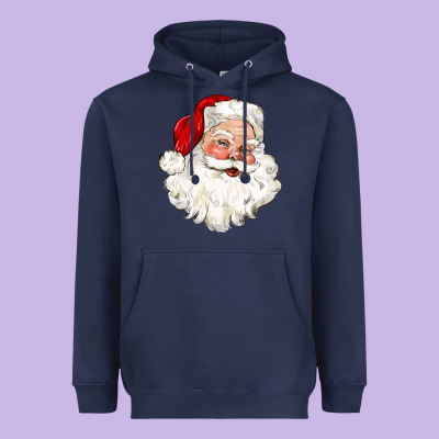 Santa Claus Heavyweight Hoodie Designed By Cowgirlartshop