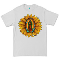 Dove Grey our lady of guadalupe sunflower Premium Tee - JahusDesignShop