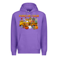 Purple pumpkin farm Premium Hoodie - CowGirlArtShop