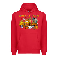 Red pumpkin farm Premium Hoodie - CowGirlArtShop