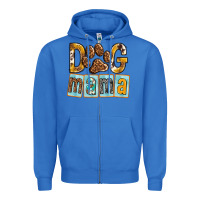 True Royal Dog Mama with Paw Zipper Hoodie - texasbilliewilder