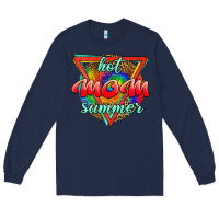 Navy hot mom summer Long Sleeve Tee - JahusDesignShop