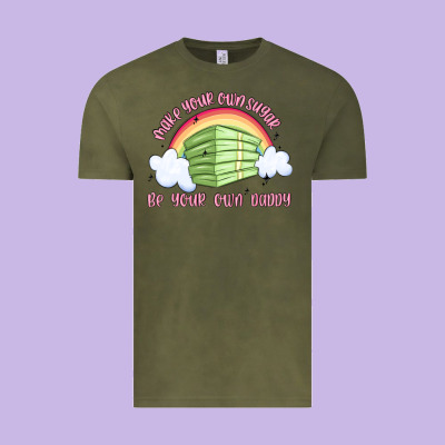 Make Your Own Sugar Be Your Own Daddy Vintage Tee Designed By Maliassmallbusiness