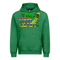 Emerald Hey lucky lady flip phone Urban Hoodie - FaDigitalArtStudio