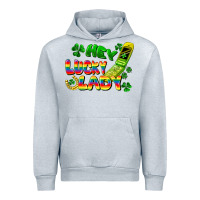 Heather Grey Hey lucky lady flip phone Urban Hoodie - FaDigitalArtStudio
