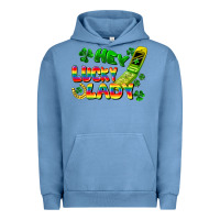 Pigment Pebble Blue Hey lucky lady flip phone Urban Hoodie - FaDigitalArtStudio