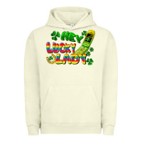 Pigment Pistachio Hey lucky lady flip phone Urban Hoodie - FaDigitalArtStudio