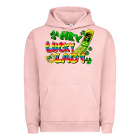 Pigment Salmon Hey lucky lady flip phone Urban Hoodie - FaDigitalArtStudio