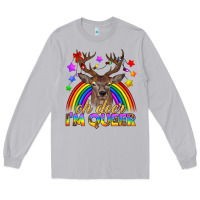 Moon Dust LGBTQ+ Oh Deer I'm Queer Long Sleeve Tee - BundleAndBundleShop