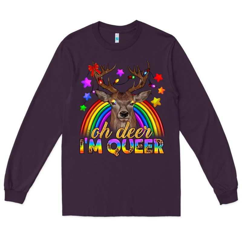 Lgbtq+ Oh Deer I'm Queer Long Sleeve Tee by BundleAndBundleShop | Teevron