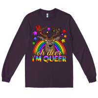 Plum LGBTQ+ Oh Deer I'm Queer Long Sleeve Tee - BundleAndBundleShop
