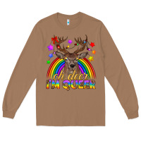 Toasted Coconut LGBTQ+ Oh Deer I'm Queer Long Sleeve Tee - BundleAndBundleShop