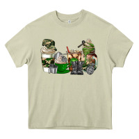 Mossy veteran coffee cups Heavy Core Tee - AdoDesignShop