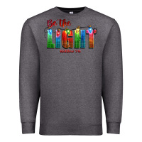 Charcoal Heather be the light matthew 5 14 Premium Sweatshirt - CowGirlArtShop