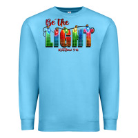 Ocean Blue be the light matthew 5 14 Premium Sweatshirt - CowGirlArtShop