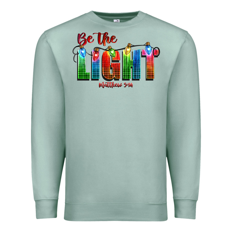 Be The Light Matthew 5 14 Premium Sweatshirt by CowGirlArtShop | Teevron
