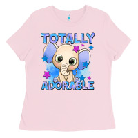 Bubblegum Pink totally adorable elephant boy Ladies Tee - AdoDesignShop