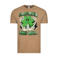 Vintage Coffee shamrock and roll Vintage Tee - MaliasSmallBusiness