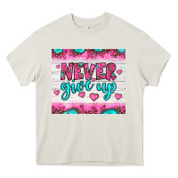 Cream never give up Heavy Core Tee - JahusDesignShop