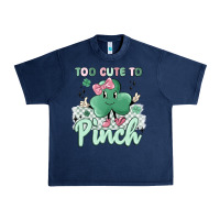 Navy too cute to pinch Urban Heavy Tee - MaliasSmallBusiness