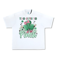 White too cute to pinch Urban Heavy Tee - MaliasSmallBusiness