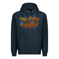 Navy sweather weather Premium Hoodie - CowGirlArtShop