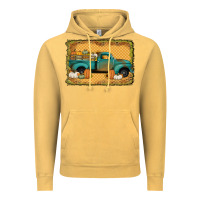 Vintage Mustard pumpkin farm truck Vintage Hoodie - Jasminsmagicworld