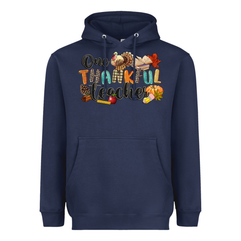 One Thankful Teacher Heavyweight Hoodie by CowGirlArtShop | Teevron