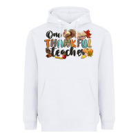 White one thankful teacher Heavyweight Hoodie - CowGirlArtShop