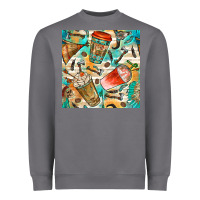 Storm western indian coffee cups with aztec seamless pattern bbs Heavyweight Sweatshirt - BundleAndBundleShop