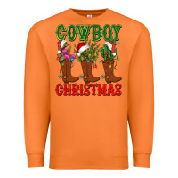 Carrot cowboy christmas boots cactus Premium Sweatshirt - CowGirlArtShop