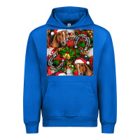 Cobalt christmas horse leopard Urban Hoodie - FaDigitalArtStudio