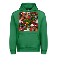 Emerald christmas horse leopard Urban Hoodie - FaDigitalArtStudio