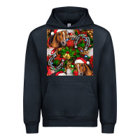 Navy christmas horse leopard Urban Hoodie - FaDigitalArtStudio
