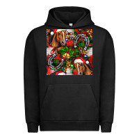 Pigment Black christmas horse leopard Urban Hoodie - FaDigitalArtStudio