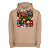 Pigment Burro christmas horse leopard Urban Hoodie - FaDigitalArtStudio