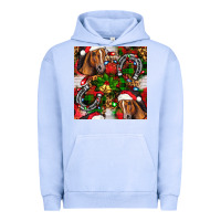 Pigment Grape Ice christmas horse leopard Urban Hoodie - FaDigitalArtStudio