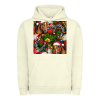 Pigment Pistachio christmas horse leopard Urban Hoodie - FaDigitalArtStudio