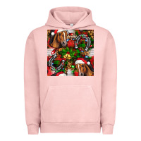Pigment Salmon christmas horse leopard Urban Hoodie - FaDigitalArtStudio