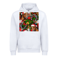 White christmas horse leopard Urban Hoodie - FaDigitalArtStudio