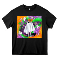Black cute ghost halloween tumbler Heavy Core Tee - BundleAndBundleShop