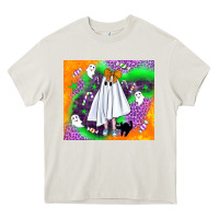 Cream cute ghost halloween tumbler Heavy Core Tee - BundleAndBundleShop