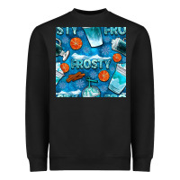 Black winter frosty coffee cups and snow seamless pattern bbs Heavyweight Sweatshirt - BundleAndBundleShop