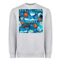 Heather Grey winter frosty coffee cups and snow seamless pattern bbs Heavyweight Sweatshirt - BundleAndBundleShop