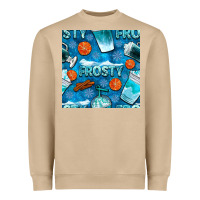 Mushroom winter frosty coffee cups and snow seamless pattern bbs Heavyweight Sweatshirt - BundleAndBundleShop