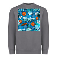 Storm winter frosty coffee cups and snow seamless pattern bbs Heavyweight Sweatshirt - BundleAndBundleShop