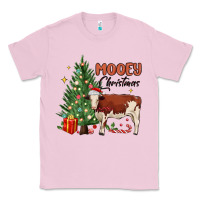 Bubblegum Pink mooey christmas Classic Tee - MaliasSmallBusiness