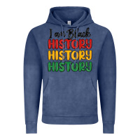 Vintage Denim i am black history Vintage Hoodie - MaliasSmallBusiness