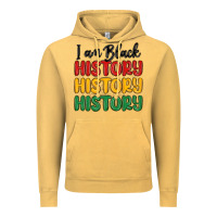 Vintage Mustard i am black history Vintage Hoodie - MaliasSmallBusiness