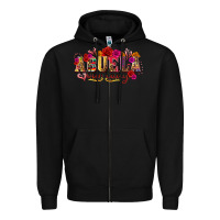 Black Abuela Our Lady Zipper Hoodie - texasbilliewilder